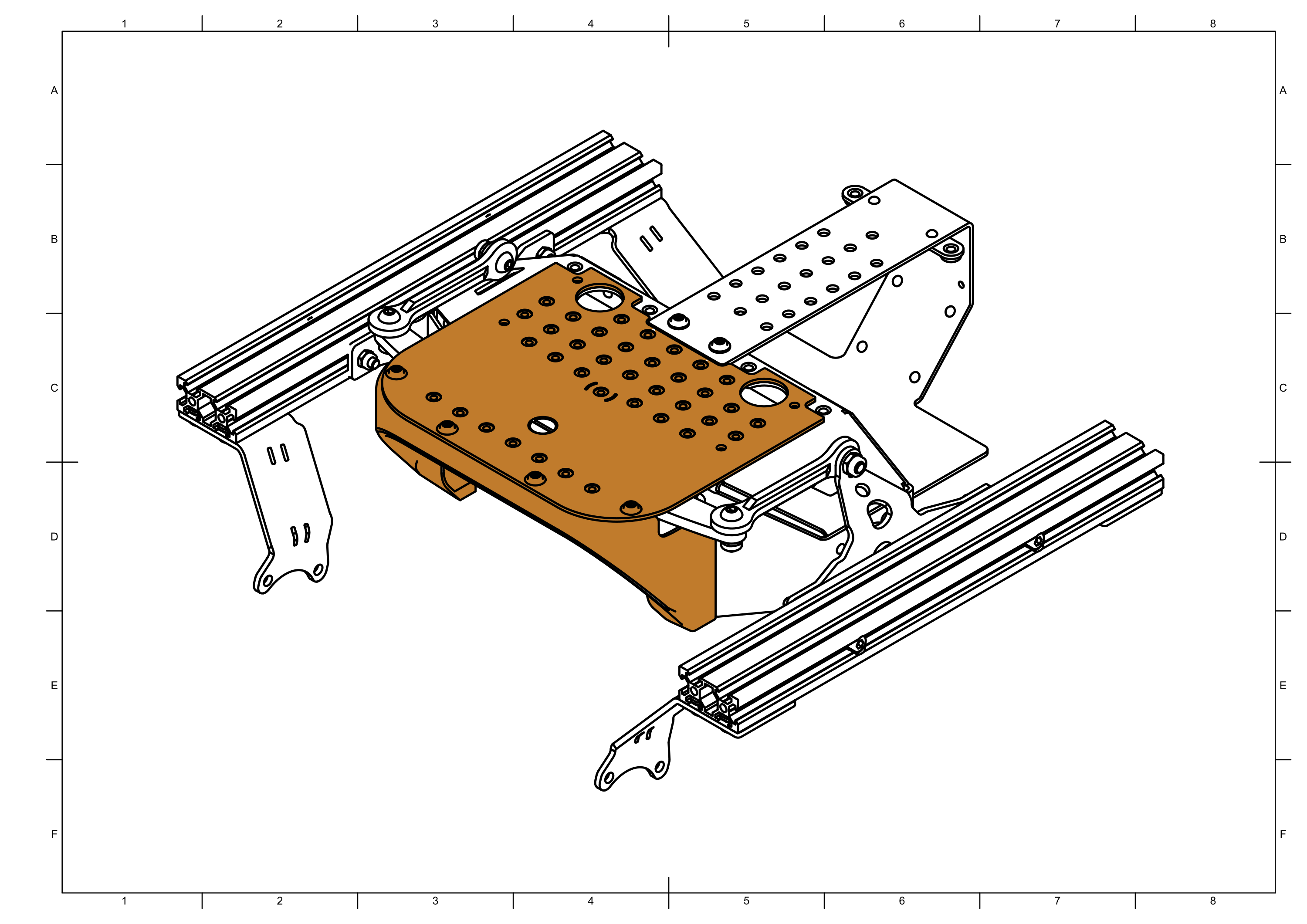 Assembled top metal plate