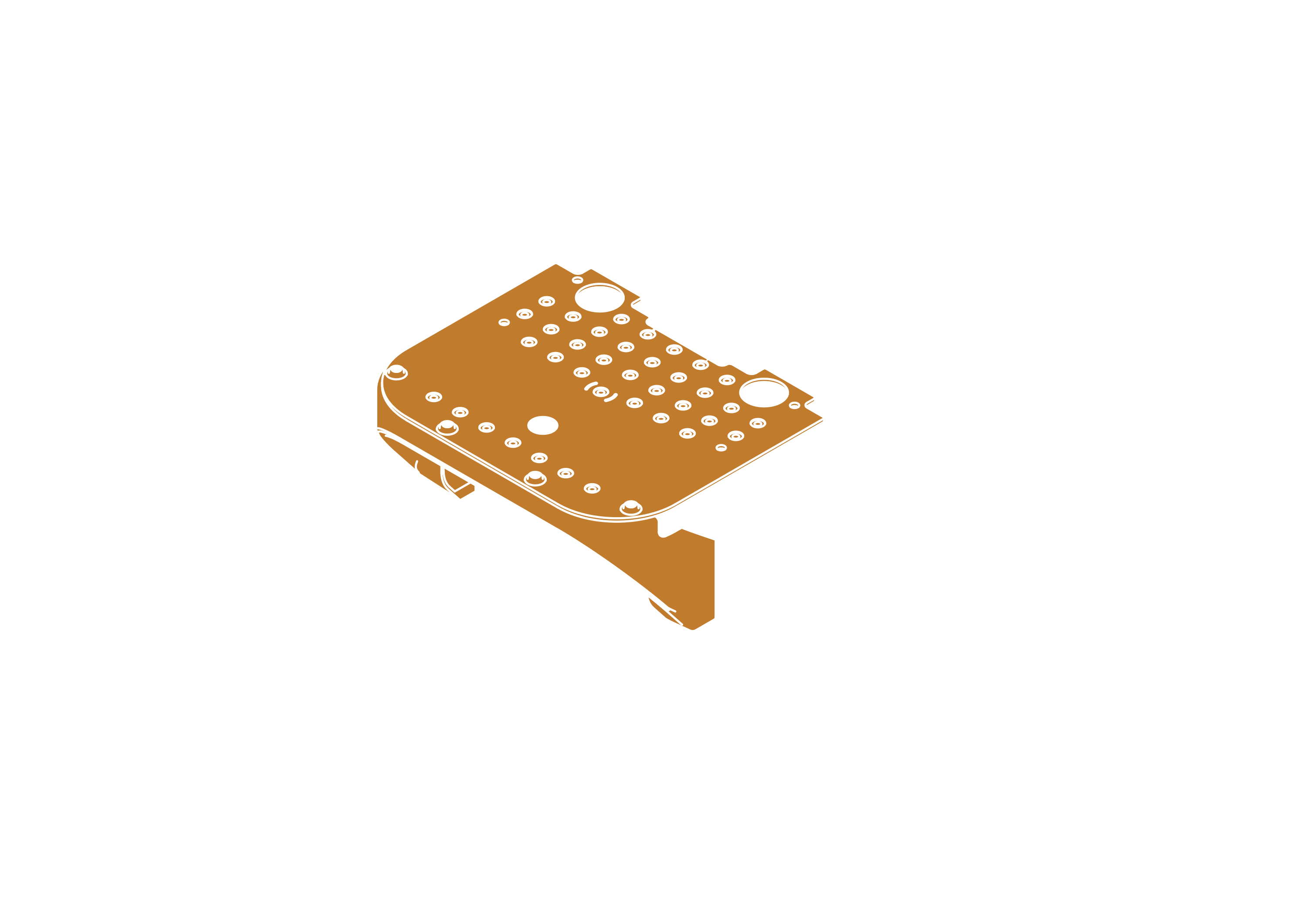 Assembled top metal plate